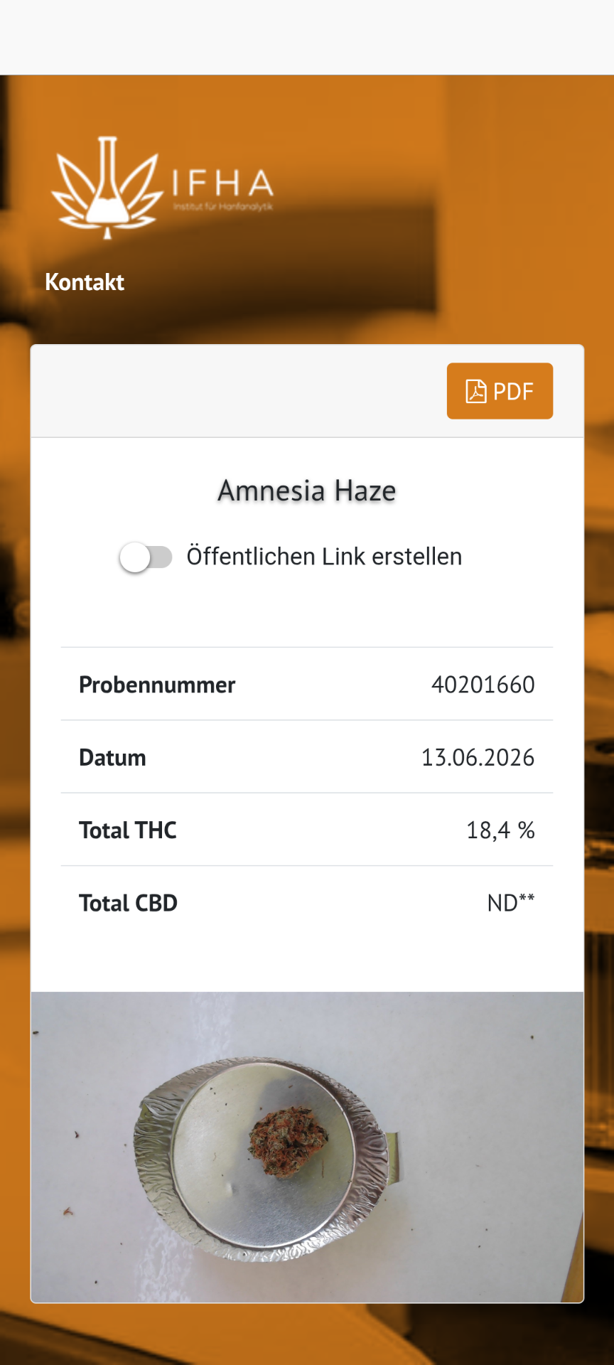 Analysis result – Server access